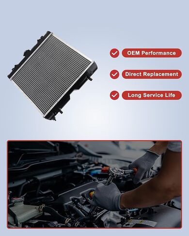 مشعاع TC020-16000 متوافق مع Kubota L2600 L2800 L3000 L3400 L4300، جزء مشعاع تبريد الجرار # TC02016000 in Kuwait