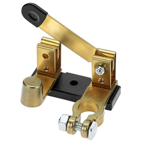 QWORK Top Post Battery Disconnect Switch, 12V / 24V 250/750 AmpsIsolator Power Cutoff Switch, Negative Vertical in Saudi Arabia