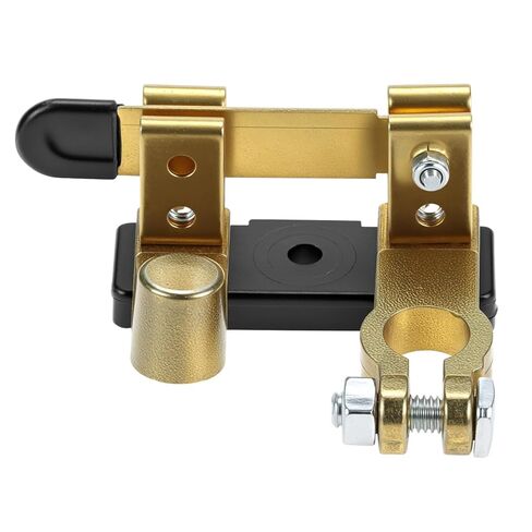 QWORK Top Post Battery Disconnect Switch, 12V / 24V 250/750 AmpsIsolator Power Cutoff Switch, Negative Vertical in Saudi Arabia