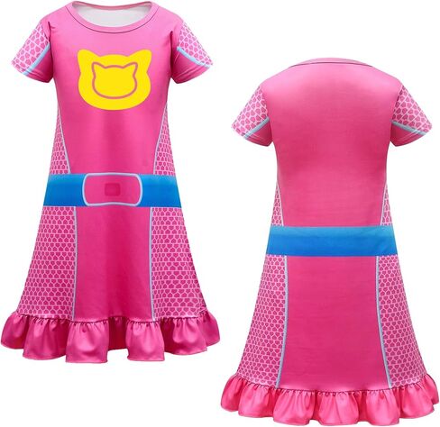 فستان البطل الخارق، فستان الأميرة بأكمام قصيرة، عصابات رأس وقناع لعيد الميلاد والهالوين والكريسماس لعمر 4-8 سنوات in Kuwait