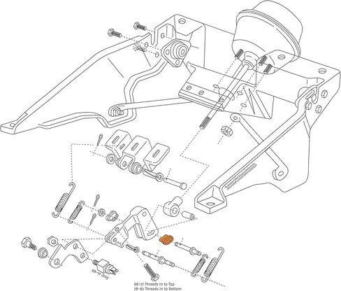 1968-1982 Corvette C3 Headlight Housing Rear Link Bushing GM Reference # 3922497 in Kuwait