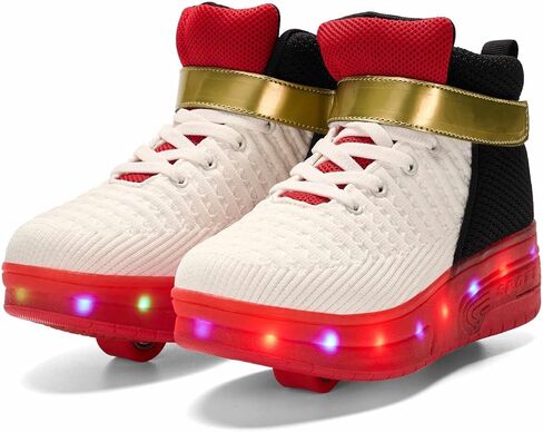 حذاء أسود أبيض أحمر للأولاد والبنات والنساء حذاء رياضي أنيق in Kuwait