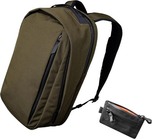 ALPAKA Metro Backpack Pro and Zip Pouch - Fits 15.6" Laptop Business Travel Backpack with YKK Zippers, MOD Key Leash & Luggage Pass-through, RFID-Blocking Small Cash and Card Zip Wallet with YKK Zipp in Kuwait