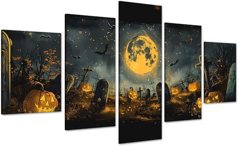 يوم الموتى، جمجمة السكر، وجه الفتاة، جدار الفن، جميع القديسين، عيد الهالوين، الجمجمة المكسيكية، عمل فني مؤطر جاهز للتعليق - 50 × 24 بوصة in Kuwait