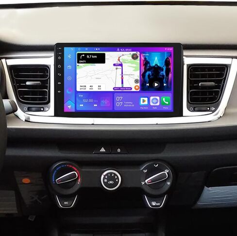 Asure Car Stereo Upgrade for Kia Rio YB/SC 2018-2023 Low-end Version Cars,9 inch 1280x800 Touchscreen 4core 2GB+32GB Car Radio,GPS Navigation Unit with Carplay Android Auto,Car Dash Multimedia Player in Saudi Arabia