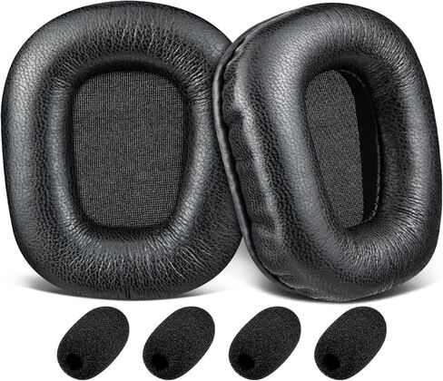 SOULWIT Mesh Fabric Earpads Replacement for BlueParrott B350(B350XT B350 XT) Noise Cancelling Bluetooth Headset, Ear Pads Cushions with Football Texture Fabric, Noise Isolation Foam - Black in Saudi Arabia