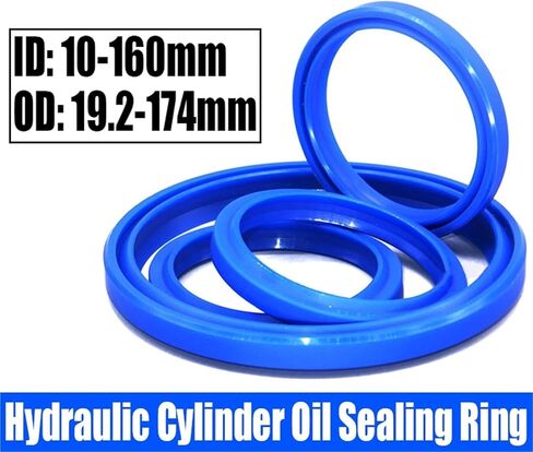 1/2PCS Polyurethane Hydraulic Cylinder Oil Sealing Ring Type Shaft Sealing Ring Gasket Dust Ring ID 10-160mm OD 19.2-174mm(16x24x4.5I6 2pcs) in Kuwait