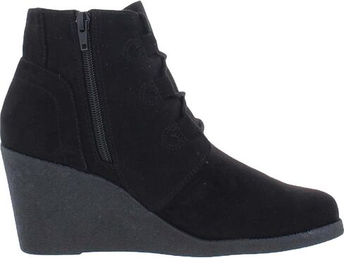 Style & Co. Womens Noellee Ankle Zip-Up Wedge Boots Black 8 Medium (B,M) in Saudi Arabia