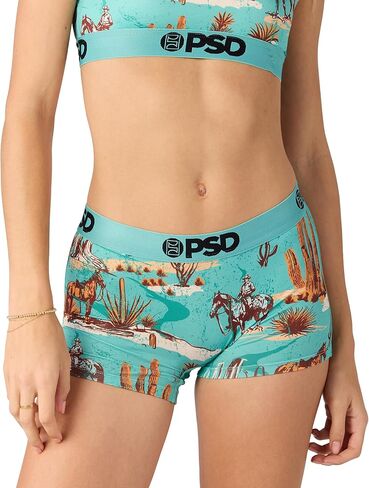 PSD Women's Ranch Life Teal Boyshort, Multi, M in Saudi Arabia