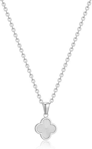 Clover Necklace for Women 18K Gold Plated Four Leaf Clover Pendant Necklaces Lucky Jewelry Gifts for Women in Saudi Arabia