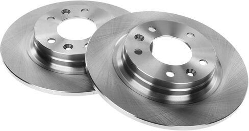 A-Premium 11.02 inch (280mm) Rear Solid Disc Brake Rotors + Ceramic Pads Kit Compatible with Select Ford, Lincoln, Mazda and Mercury Models - 6 2006-2013, Milan/Fusion 2006-2011, MKZ 2007-2011, Zephyr in Saudi Arabia