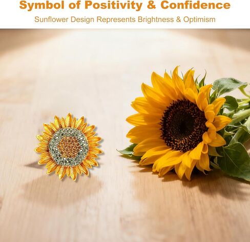 عباد الشمس بروش دبابيس للنساء اللون كريستال حجر الراين دبابيس الرجعية اليدوية أنيقة زهرة الشمس دبابيس الشمس بروش زهرة دبابيس للمرأة الأصفر دفع دبوس الملحقات in Kuwait