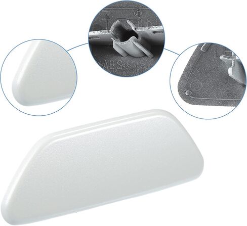 ACROPIX Front Left Bumper Headlamp Headlight Washer Spray Nozzle Cover Cap Fit for Subaru Forester - Pack of 1 White in Saudi Arabia