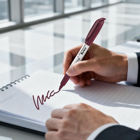 Permanent Markers, 96 Count Fine Point Permanent Markers, 16 colors, Waterproof & Smear Proof Markers, Quick Drying, Office Supplies for School, Office, Home in Kuwait