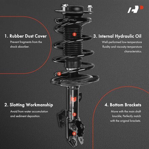 A-Premium Front Strut Assembly Compatible with Lexus ES350 2009 2010 2011 2012-2x Replacement Suspension Complete Strut Shock Absorber with Coil Spring in Saudi Arabia
