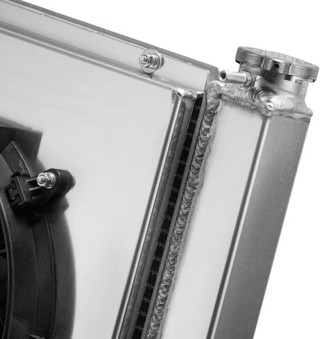 3 Row Universal 22'' Wide Radiator Replacement for Chevy GM SBC BBC Cooling Aluminum Radiators with Electric Cooling Fan Crossflow 22''X19'' in Kuwait