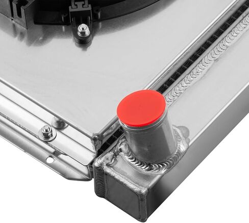 3 Row Universal 22'' Wide Radiator Replacement for Chevy GM SBC BBC Cooling Aluminum Radiators with Electric Cooling Fan Crossflow 22''X19'' in Kuwait