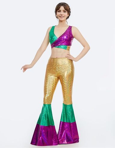 أزياء نسائية من miccostumes Mardi Gras مجموعة كاملة من السراويل العلوية للحفلات in Saudi Arabia