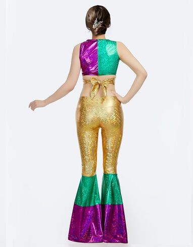 أزياء نسائية من miccostumes Mardi Gras مجموعة كاملة من السراويل العلوية للحفلات in Saudi Arabia