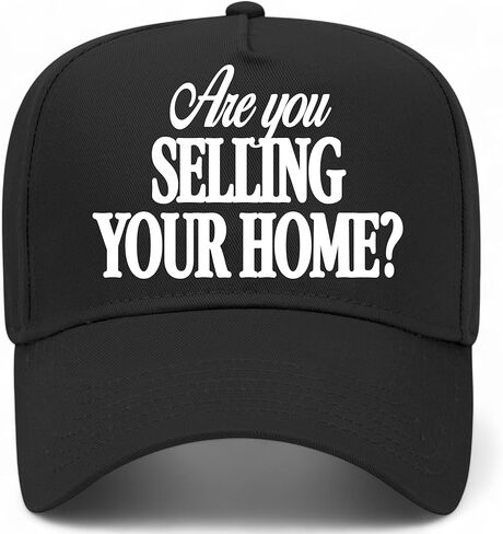 are You Selling Your Home Hat | Realtor | Premium Adjustable Snapback Baseball Vintage Trucker Hats for Men & Women in Saudi Arabia