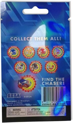 Sonic the Hedgehog Blind Bag Enamel Pin – Character Ring Series Mystery Collectible (officially licensed, Zen Monkey Studios) in Saudi Arabia