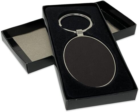 LaserGram Oval Keychain, King Crown, Personalized Engraving Included (Metal Frame) in Saudi Arabia