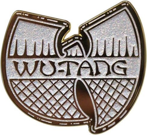 شارة دبوس بشعار Wu-Tang Clan باللونين الأبيض والذهبي، مقاس واحد in Saudi Arabia