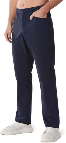 ALLZERO Feel Fit™ Men's Golf Pants 30"/32"/34" Work Dress Pants Stretch Quick Dry Lightweight Casual Trousers with Pockets in Saudi Arabia