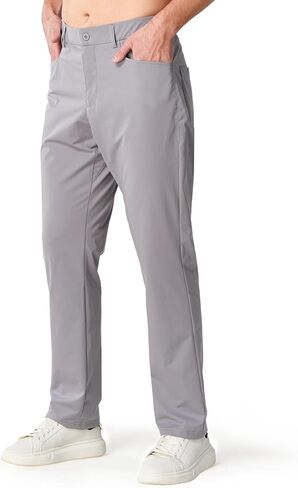 ALLZERO Feel Fit™ Men's Golf Pants 30"/32"/34" Work Dress Pants Stretch Quick Dry Lightweight Casual Trousers with Pockets in Saudi Arabia
