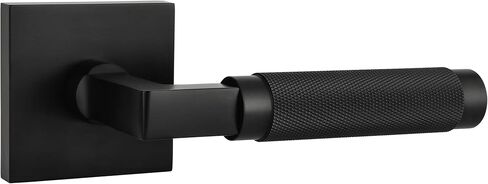Explore Hardware Soho Solid Brass Passage Door Lever – Matte Black for Hallway or Closet Doors in Saudi Arabia