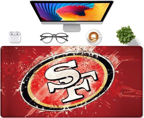 Large Mouse Pad Desk Mat for Home Office, Gaming Mousepad Extended Desk pad - Computer Keyboard Mouse Mat with Non-Slip Base and Stitched Edge Office Desk Organizers and Accessories in Kuwait