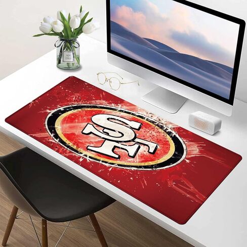 Large Mouse Pad Desk Mat for Home Office, Gaming Mousepad Extended Desk pad - Computer Keyboard Mouse Mat with Non-Slip Base and Stitched Edge Office Desk Organizers and Accessories in Kuwait