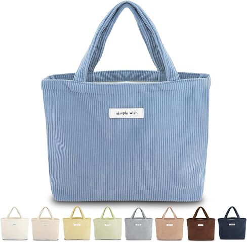 حقيبة حمل صغيرة من القماش القطني للنساء، حقيبة يد يومية صغيرة، جمالية لطيفة للكتاب، أساسية، منظم زجاجات المياه in Kuwait