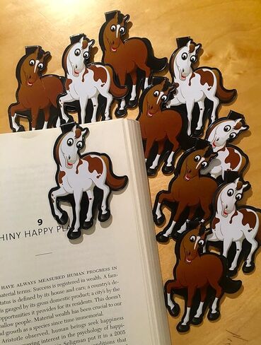 Horse Clip Bookmarks for Kids Students Cool Cute Animal Set of 10 Bulk Bookmark Funny Wacky Classroom Reading Incentives Library Rewards Novelty Party Favors Fun Prizes for Summer Reading Programs in Kuwait