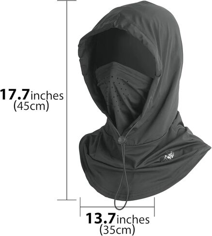 Face Cover for Sun UV Protection, Breathable Cooling Balaclava Face Mask, Summer Cooling Neck Gaiter for Women Fishing Outdoors (Dark Grey) in Kuwait