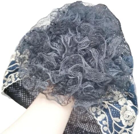 Cotton Summer Turban Cap Embroidery Prayer Hat Women(Black) in Saudi Arabia
