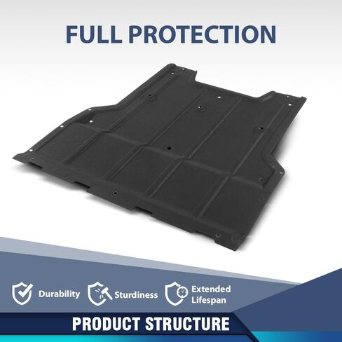 PIT66 Engine Splash Shield Guard 1 Pc Compatible with Audi Q3 8U 2011 2012 2013 2014 2015 2016 2017 2018 8U0863821A Engine Case Guard Under Car Black in Saudi Arabia
