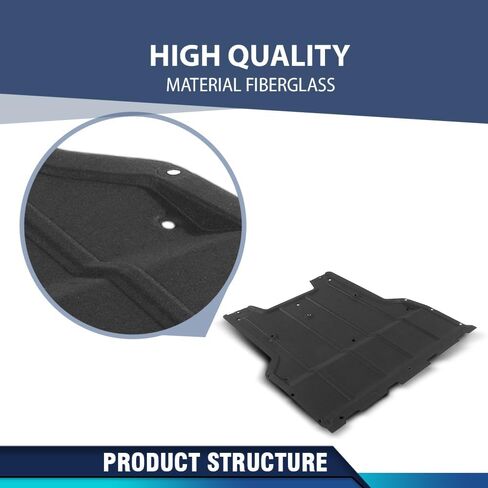 PIT66 Engine Splash Shield Guard 1 Pc Compatible with Audi Q3 8U 2011 2012 2013 2014 2015 2016 2017 2018 8U0863821A Engine Case Guard Under Car Black in Saudi Arabia