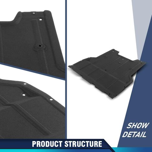 PIT66 Engine Splash Shield Guard 1 Pc Compatible with Audi Q3 8U 2011 2012 2013 2014 2015 2016 2017 2018 8U0863821A Engine Case Guard Under Car Black in Saudi Arabia