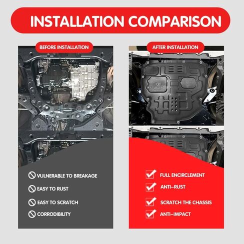 Front Engine Splash Shield Fit for Toyota RAV4 2019 2020 2021 2022 2023 2024 Skid Plate Suitable for RAV4 Engine Guard Cover Mud Flaps Directly Replace Original One Black in Kuwait