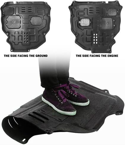 Front Engine Splash Shield Fit for Toyota RAV4 2019 2020 2021 2022 2023 2024 Skid Plate Suitable for RAV4 Engine Guard Cover Mud Flaps Directly Replace Original One Black in Kuwait