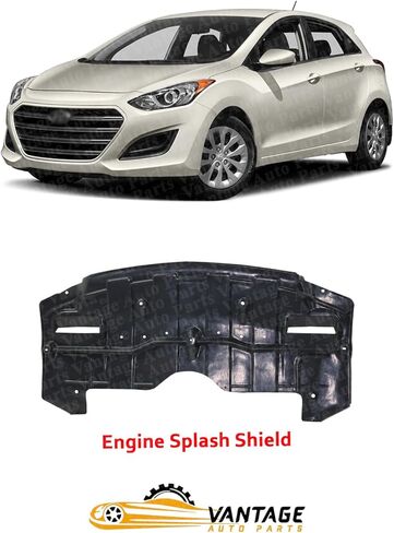Front Engine Splash Shield Under Cover Compatible with Hyundai Elantra GT 2016-2017 | DIRECT REPLACEMENT | 29110A5700 | HY1228192 in Kuwait