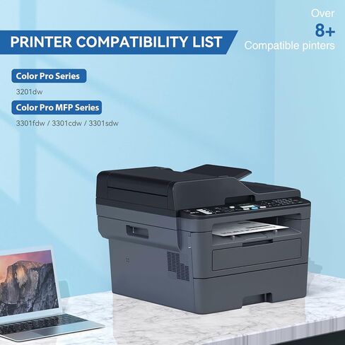 خراطيش حبر TOKYOINK 218A 4 عبوات 3301fdw 3201dw 3301 218X متوافقة مع خراطيش حبر HP 218X 4 عبوات لطابعات Color LaserJet pro MFP 3301fdw 3201dw 3301cdw 3301sdw عالية الإنتاجية W2180A in Kuwait