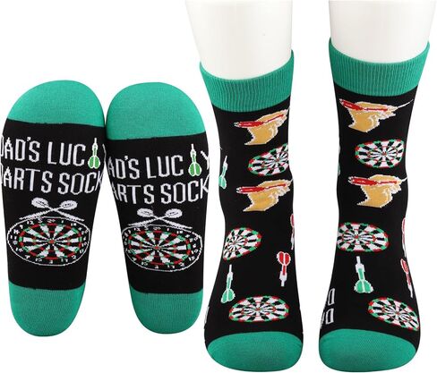 JNIAP Dad’s Lucky Darts Socks Dart Player Gifts Darts Lover Gifts Dart Game Socks Dart Club Dart Dad Gifts in Kuwait