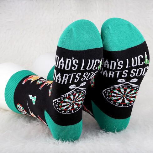 JNIAP Dad’s Lucky Darts Socks Dart Player Gifts Darts Lover Gifts Dart Game Socks Dart Club Dart Dad Gifts in Kuwait