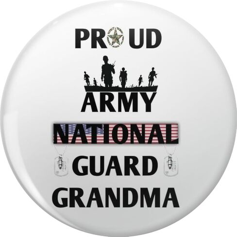Proud Army National Guard grandma Tee U.S. Military Gift Metal Lapel Hat Pin Tie Tack Pinback 0.75" in Kuwait