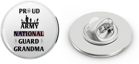 Proud Army National Guard grandma Tee U.S. Military Gift Metal Lapel Hat Pin Tie Tack Pinback 0.75" in Kuwait