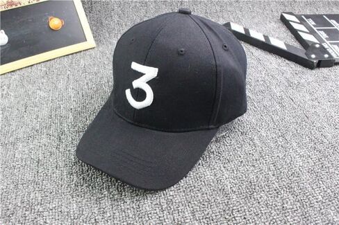 Utaly المطرزة 3 أرقام أبي قبعة للنساء الرجال قابل للتعديل الشارع الشهير الهيب هوب قبعة فرصة-مغني الراب 3 قبعة بيسبول الأسود in Kuwait