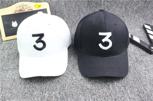 Utaly المطرزة 3 أرقام أبي قبعة للنساء الرجال قابل للتعديل الشارع الشهير الهيب هوب قبعة فرصة-مغني الراب 3 قبعة بيسبول الأسود in Kuwait
