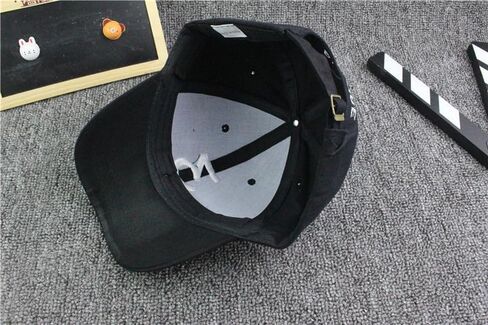 Utaly المطرزة 3 أرقام أبي قبعة للنساء الرجال قابل للتعديل الشارع الشهير الهيب هوب قبعة فرصة-مغني الراب 3 قبعة بيسبول الأسود in Kuwait